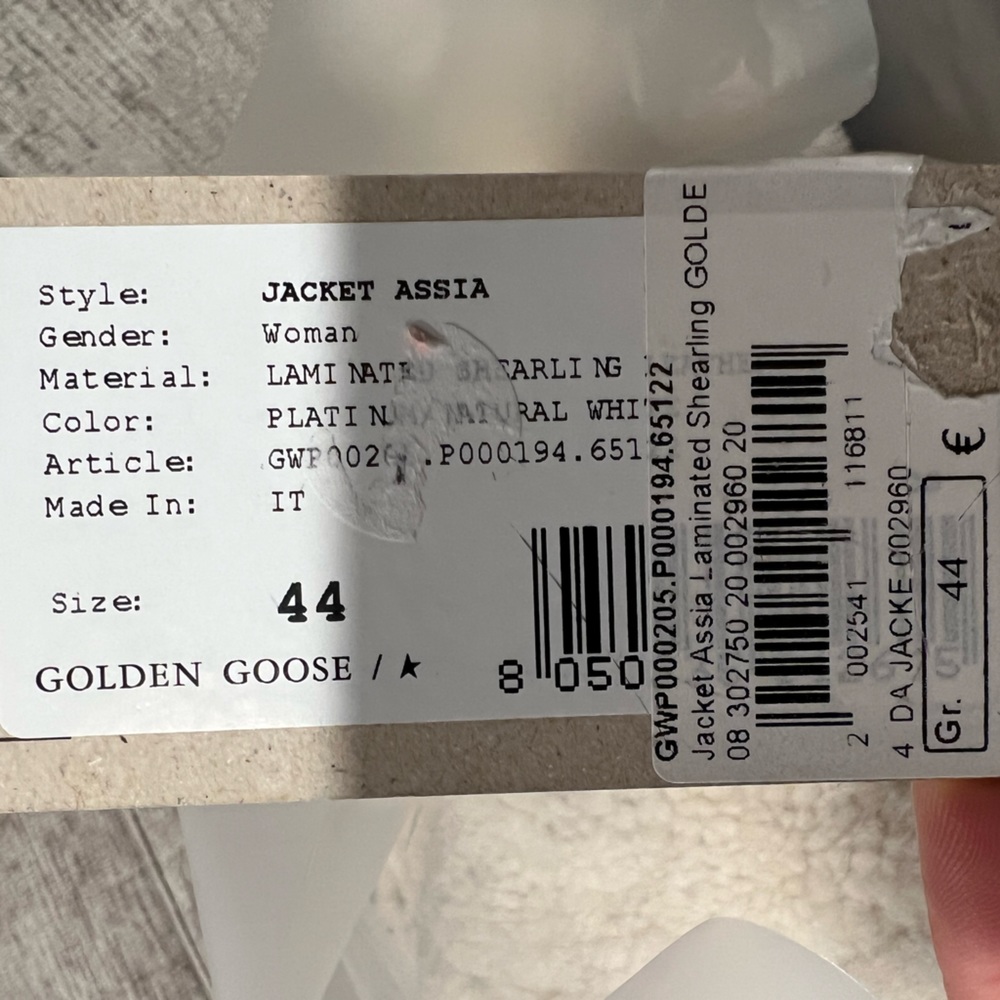 Golden Goose Assia sheepskin jacket in laminated leather/shearling lining NEW🔥 - Picture 11 of 15